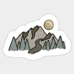 Mini Mountains Sticker